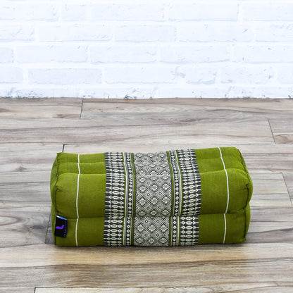 Kapok Yoga Block Cushion – Firm Meditation & Yoga Cushion with Cotton Cover, Sf17 - Green
